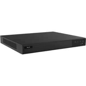 Der 16-Kanal- und der 32-Kanal-Recorder haben dasselbe äußere Design. Der 16-Kanal-Recorder wird jedoch mit 4 TB geliefert und der 32-Kanal-Recorder mit 8 TB Speicher. Bei beiden Recordern ist es möglich, den Speicher zu erweitern.