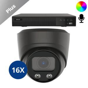 Ein komplettes Set mit allem, was Sie für den Anschluss der 16 AI-ISP Full-Color-Kameras benötigen, mit hervorragender QHD-2K-Bildschärfe dank 5-Megapixel-Auflösung.