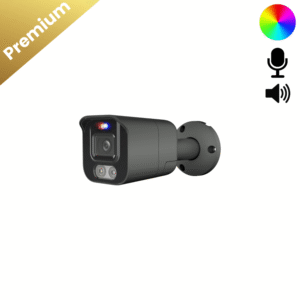Full Color Bullet Kamera in Ultra HD 4K Auflösung und 60 m Nachtsicht in Echtfarbe. ie Kamera bietet Infrarot, Mikrofon, Lautsprecher.